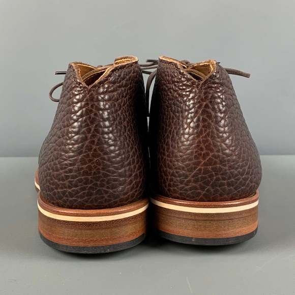 HELM Brown Leather Lace Up Chukka Boots - Picture 5 of 9